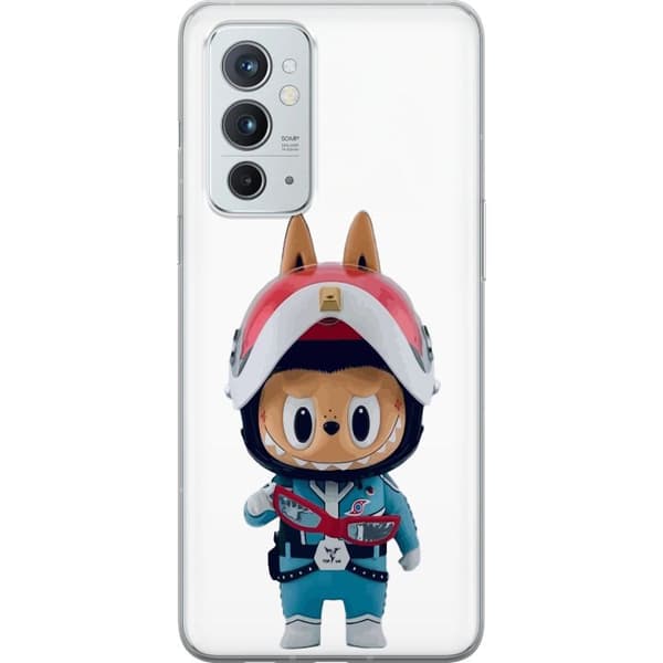 OnePlus 9RT 5G Gennemsigtig cover How2work Labubu Monstre x Ultraman Blue Figur