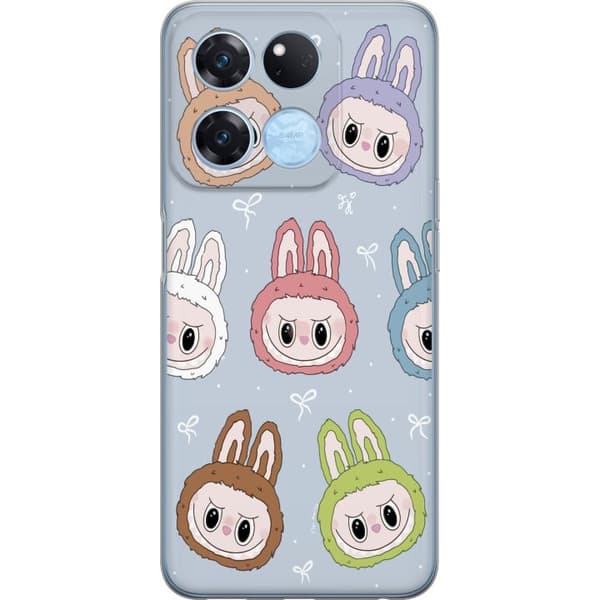 OnePlus Ace Racing Gjennomsiktig deksel Stjärnmönstrat med monsterlook