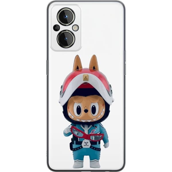 OnePlus Nord N20 5G Gjennomsiktig deksel How2work Labubu Monstrene x Ultraman Blue Figur