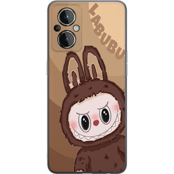 OnePlus Nord N20 5G Gjennomsiktig deksel Labubu Sky Kosebamse - Hvit og Blå Design med Søt Stil