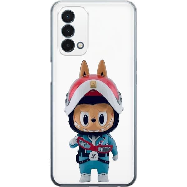 OnePlus Nord N200 5G Gjennomsiktig deksel How2work Labubu Monstrene x Ultraman Blue Figur