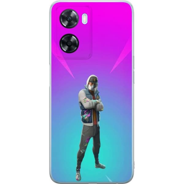 OnePlus Nord N20 SE Läpinäkyvä kuori musta ritari fortnite
