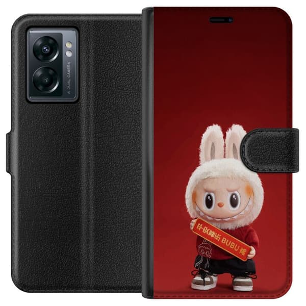 OnePlus Nord N300 Lompakkokotelo Pop Mart The Monsters Labubu Onnea Vinyl Nukke