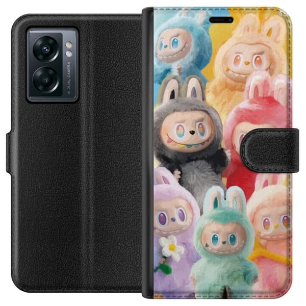 OnePlus Nord N300 Lommeboketui Labubu Skissestil