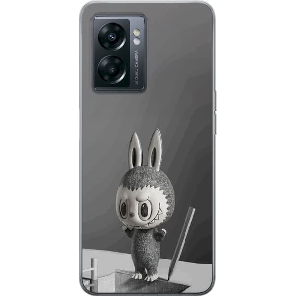 OnePlus Nord N300 Gjennomsiktig deksel Pop Mart MEGA LABUBU LABUBU Sketch 1000%