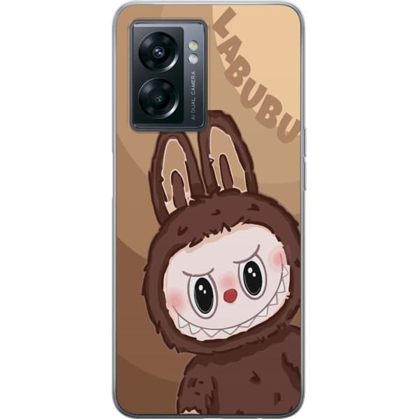 OnePlus Nord N300 Läpinäkyvä kuori Labubu Pilvipieni - Valkoinen ja Sininen Suunnittelu Söpöllä Tyylillä