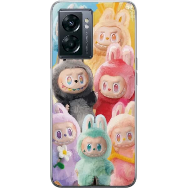 OnePlus Nord N300 Genomskinligt Skal Labubu Sketch Style – Handritat monster i tusch