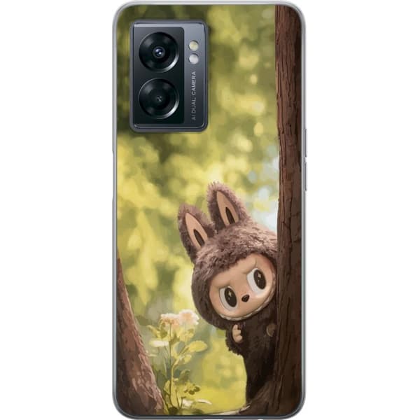 OnePlus Nord N300 Läpinäkyvä kuori Labubu Graffiti Vibes – Katutaide hirviömuodossa
