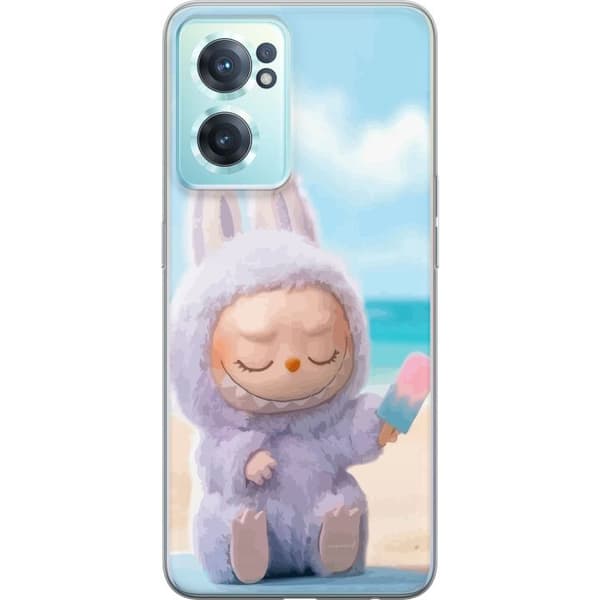 OnePlus Nord CE 2 5G Läpinäkyvä kuori Labubu Vaaleanpunainen Tunnelma