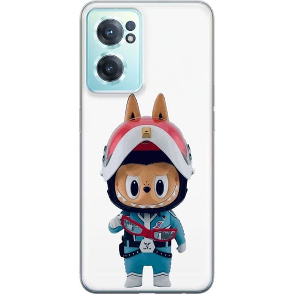 OnePlus Nord CE 2 5G Gjennomsiktig deksel How2work Labubu Monstrene x Ultraman Blue Figur