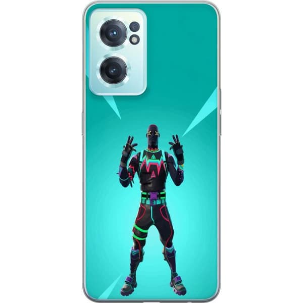 OnePlus Nord CE 2 5G Gennemsigtig cover sort ridder fortnite