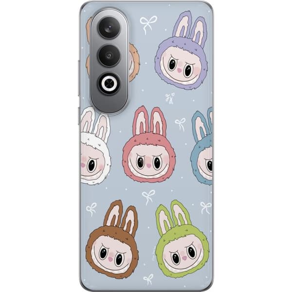 OnePlus Nord CE4 Genomskinligt Skal Labubu Star Pattern – Stjärnmönstrat med monsterlook
