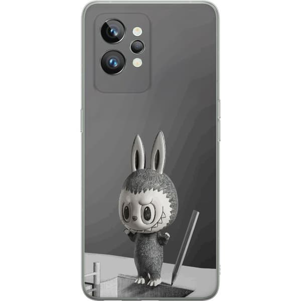 Realme GT2 Pro Gennemsigtig cover Pop Mart MEGA LABUBU LABUBU Sketch 1000%
