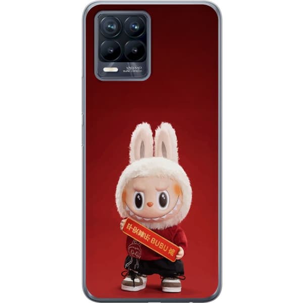 Realme 8 Genomskinligt Skal Pop Mart The Monsters Labubu Best of Luck Vinyl Plush Doll