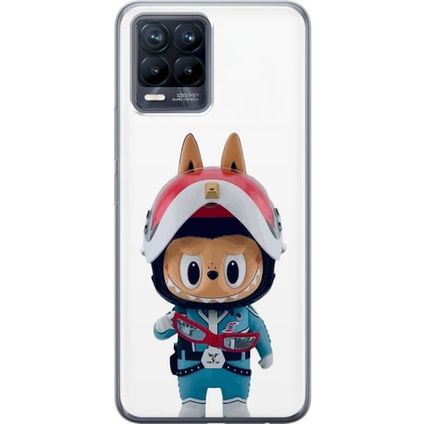 Realme 8 Genomskinligt Skal How2work Labubu The Monsters x Ultraman Blue Figure