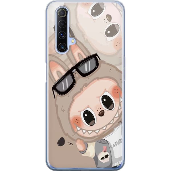 Realme X50 5G Läpinäkyvä kuori Labubu Rainbow Chaos