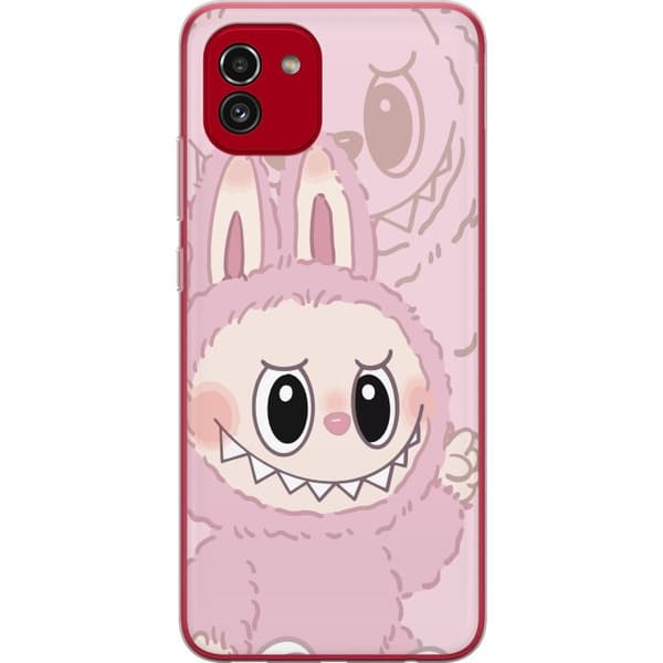 Samsung Galaxy A03 Läpinäkyvä kuori Labubu Floral Freak