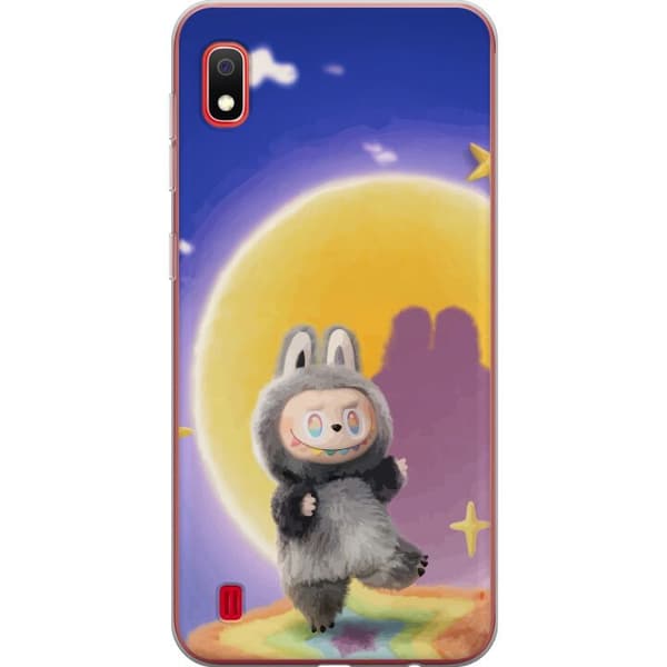 Samsung Galaxy A10 Gennemsigtig cover Labubu Neon Pop - Neonfarvet pop art monster