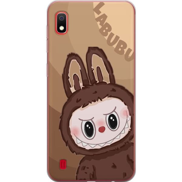Samsung Galaxy A10 Gennemsigtig cover Labubu Skyde Sød - Hvid og Blå Design med Sød Stil