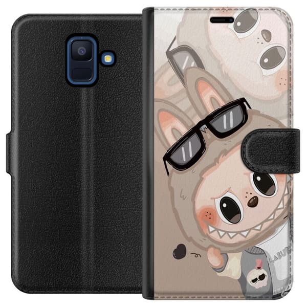 Samsung Galaxy A6 (2018) Lompakkokotelo Labubu Rainbow Chaos