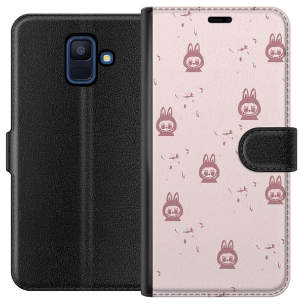 Samsung Galaxy A6 (2018) Tegnebogsetui Labubu Neon Pop - Neonfarvet pop art monster