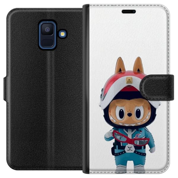 Samsung Galaxy A6 (2018) Lommeboketui How2work Labubu Monstrene x Ultraman Blue Figur