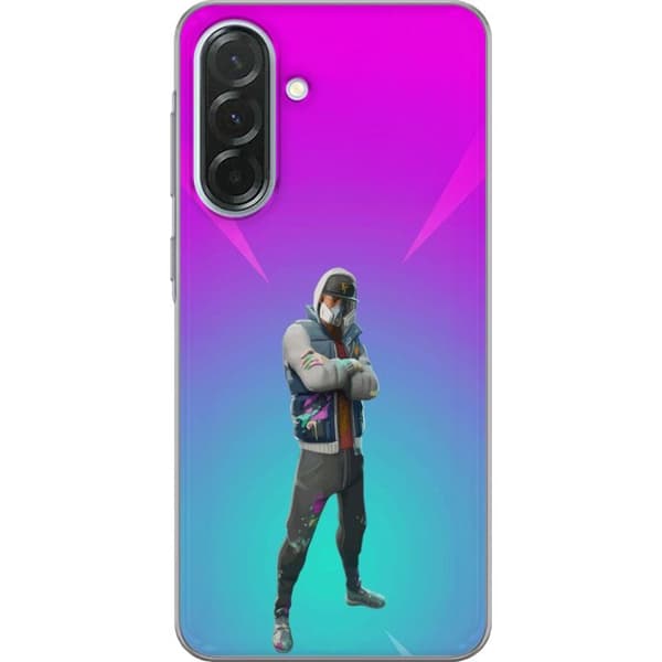 Samsung Galaxy A36 Gennemsigtig cover sort ridder fortnite