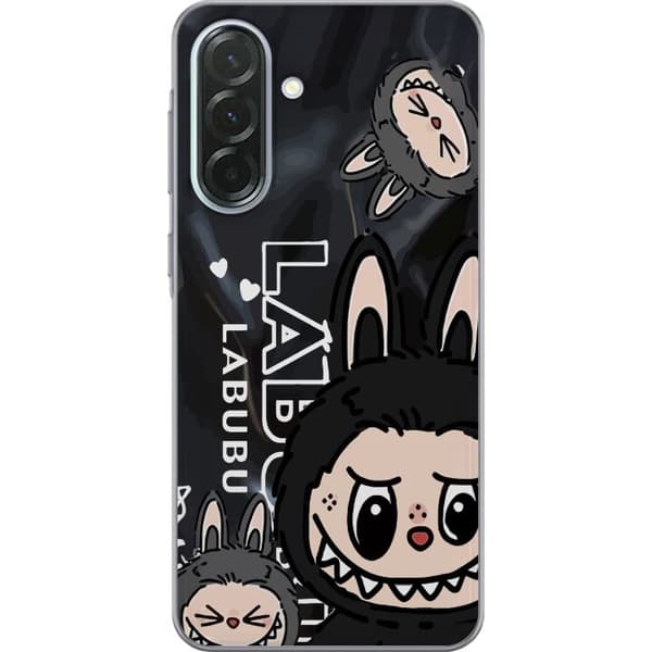 Samsung Galaxy A36 Gennemsigtig cover <nl>Labubu Black Energy - Sort mønster i gade stil