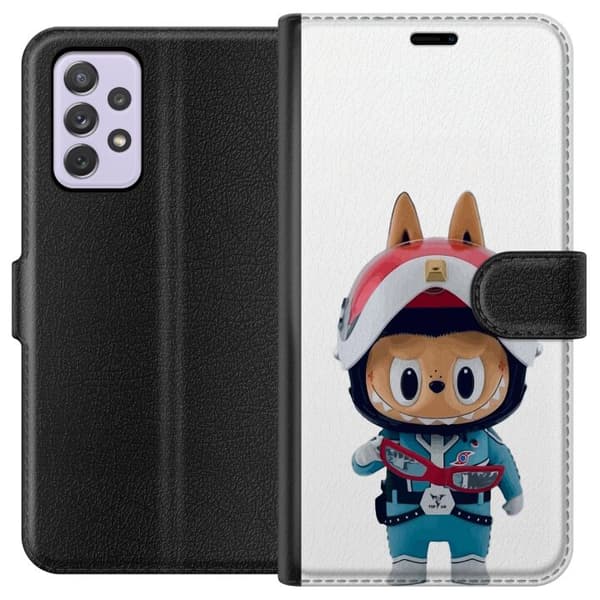 Samsung Galaxy A52s 5G Lompakkokotelo How2work Labubu hirviöt x Ultraman Blue -hahmo