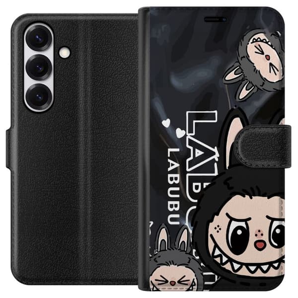 Samsung Galaxy S25 Lompakkokotelo <nl>Labubu Black Energy - Musta kuviointi katutyyliin