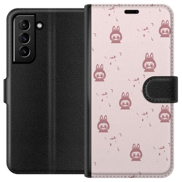 Samsung Galaxy S21+ 5G Plånboksfodral Labubu Neon Pop – Neonfärgad pop art monster