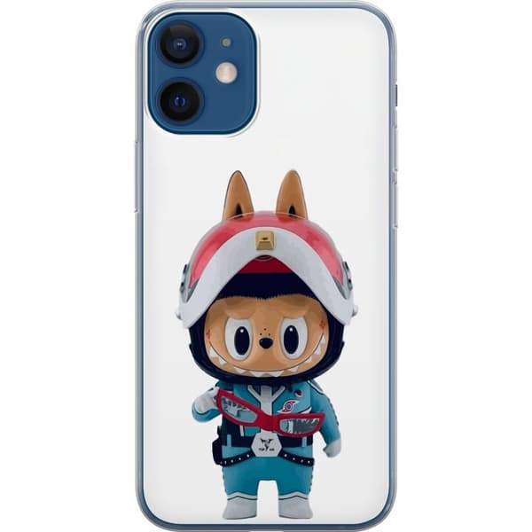 Apple iPhone 12  Genomskinligt Skal How2work Labubu The Monsters x Ultraman Blue Figure