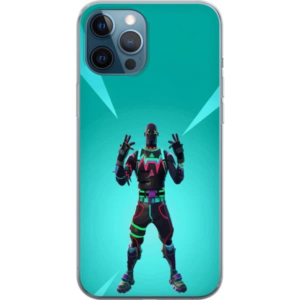 Apple iPhone 12 Pro Gennemsigtig cover sort ridder fortnite