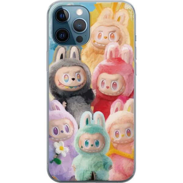 Apple iPhone 12 Pro Gennemsigtig cover Labubu Skitse Stil