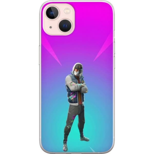 Apple iPhone 13 Gjennomsiktig deksel svart ridder fortnite