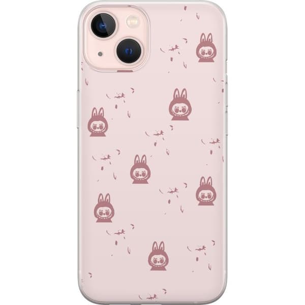 Apple iPhone 13 Gennemsigtig cover Labubu Neon Pop - Neonfarvet pop art monster