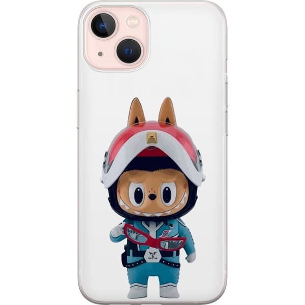 Apple iPhone 13 Läpinäkyvä kuori How2work Labubu hirviöt x Ultraman Blue -hahmo