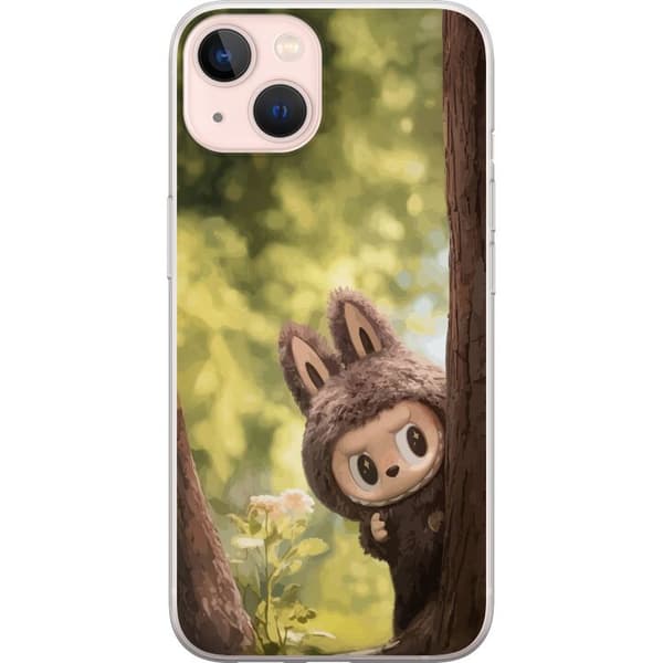 Apple iPhone 13 Gjennomsiktig deksel Labubu Graffiti Vibes – Gatukunst i Monsterform