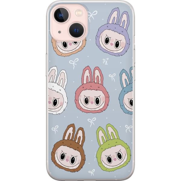 Apple iPhone 13 Gennemsigtig cover Labubu Star mønster