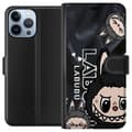 Miniatyrbillede 1 af 3: Apple iPhone 13 Pro Max Tegnebogsetui <nl>Labubu Black Energy - Sort mønster i gade stil