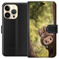 Miniatyrbillede 1 af 3: Apple iPhone 14 Pro Tegnebogsetui Labubu Graffiti Vibes – Gadekunst i monsterform