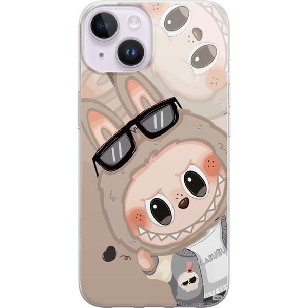 Apple iPhone 14 Läpinäkyvä kuori Labubu Rainbow Chaos