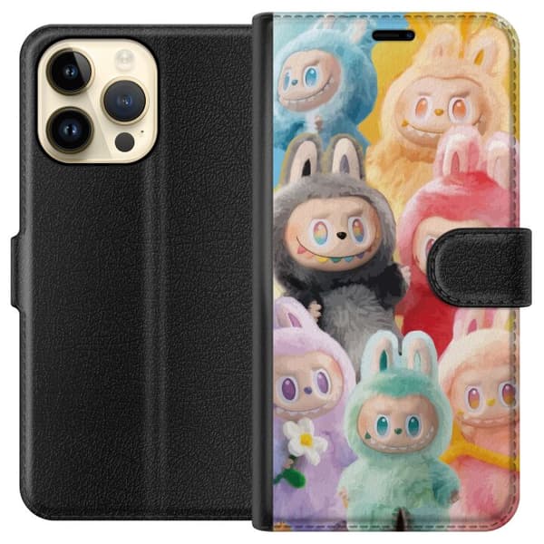 Apple iPhone 14 Pro Max Lommeboketui Labubu Skissestil