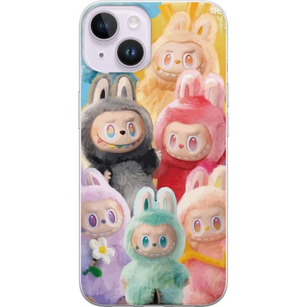 Apple iPhone 14 Plus Gennemsigtig cover Labubu Skitse Stil