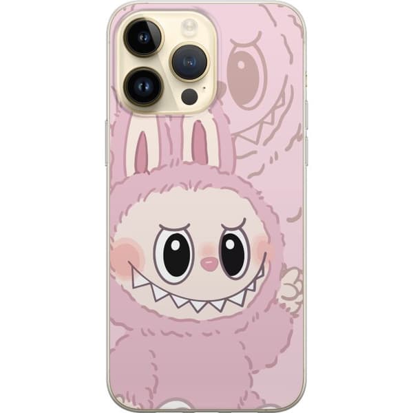 Apple iPhone 14 Pro Max Gjennomsiktig deksel Labubu Floral Freak