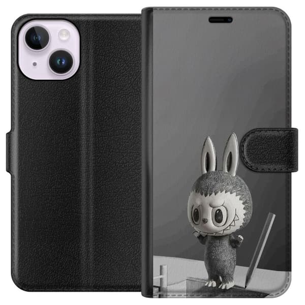 Apple iPhone 15 Lommeboketui Pop Mart MEGA LABUBU LABUBU Sketch 1000%