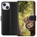 Miniatyrbillede 1 af 3: Apple iPhone 15 Tegnebogsetui Labubu Graffiti Vibes – Gadekunst i monsterform