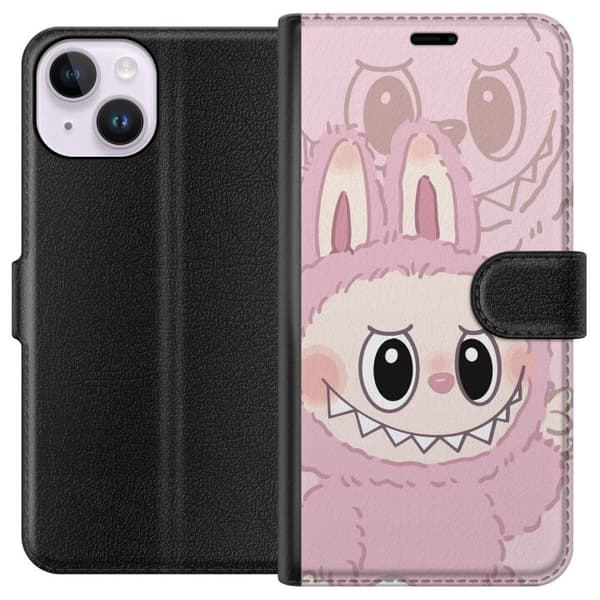 Apple iPhone 15 Lompakkokotelo Labubu Floral Freak