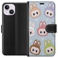Miniatyrbillede 1 af 3: Apple iPhone 15 Tegnebogsetui Labubu Star mønster