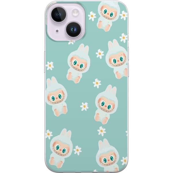 Apple iPhone 15 Plus Gennemsigtig cover Labubu Candy Vibes